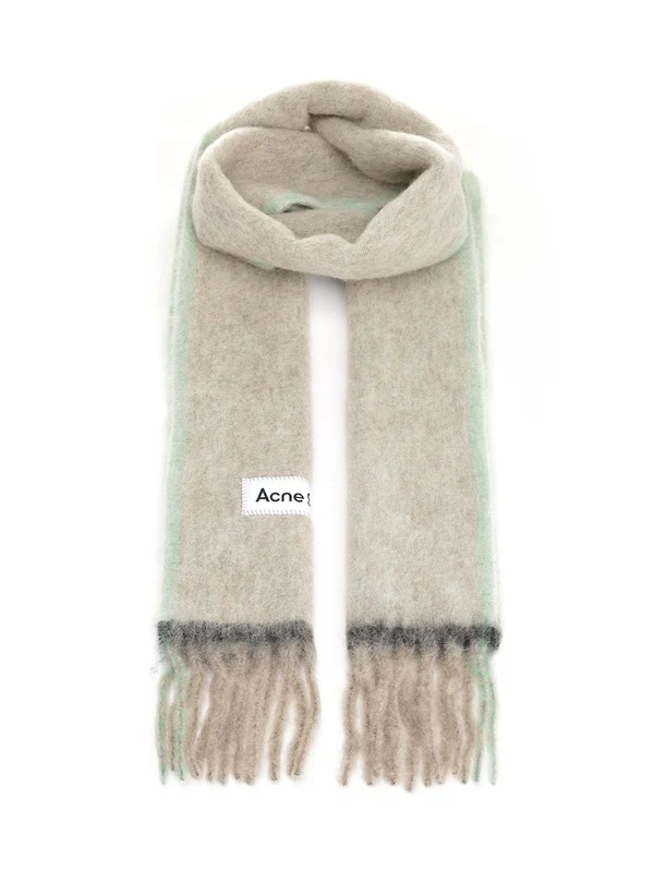 Acne Studios Beige Wool Mufflers