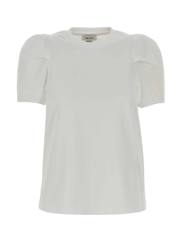 Alexander Mcqueen White Half Sleeve