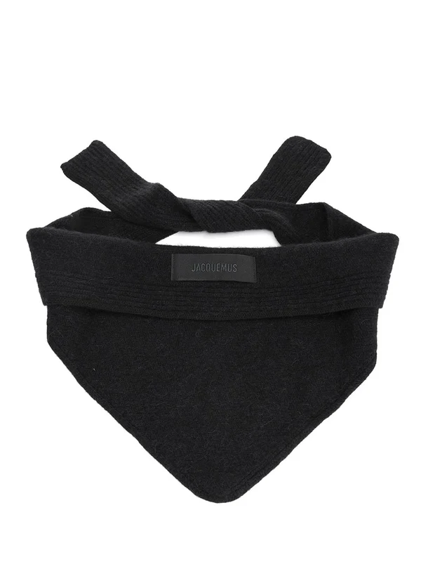 Jacquemus Black Wool Mufflers