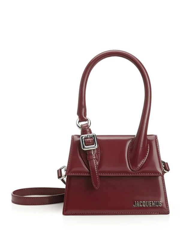 Jacquemus Burgundy Tote Bags