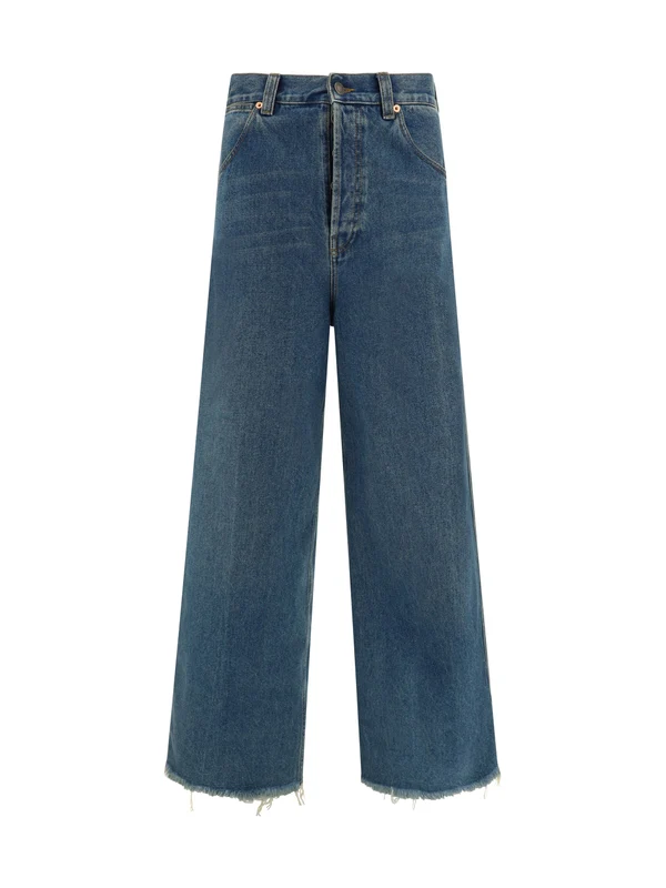 Gucci Blue Denim Pants