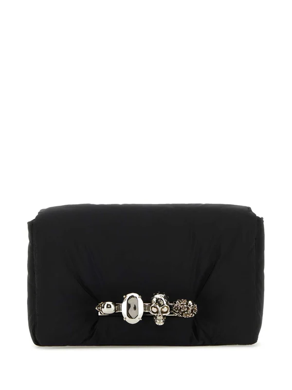 Alexander Mcqueen Black Cross Bags
