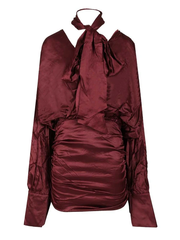 Rotate Burgundy Mini Dress