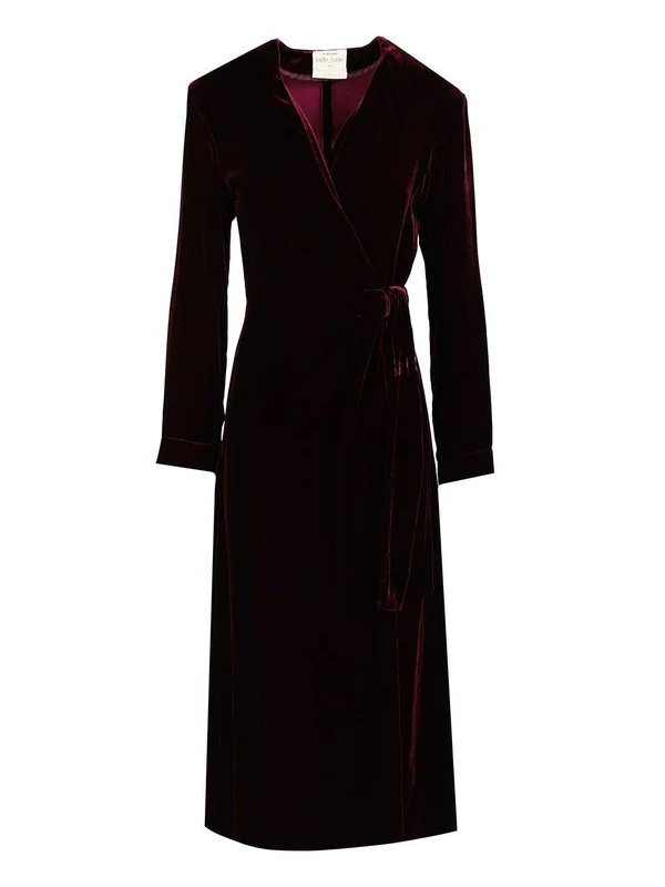 Forte_Forte Burgundy Midi Dress