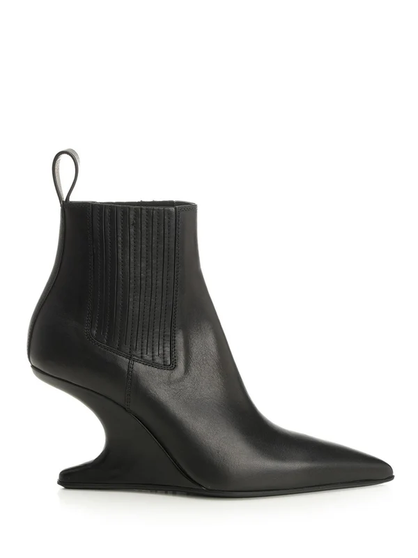 Rick Owens Black Ankle Boots