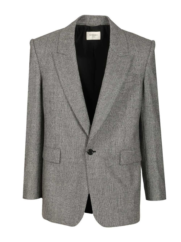 Saint Laurent Grey Tailored Jackets