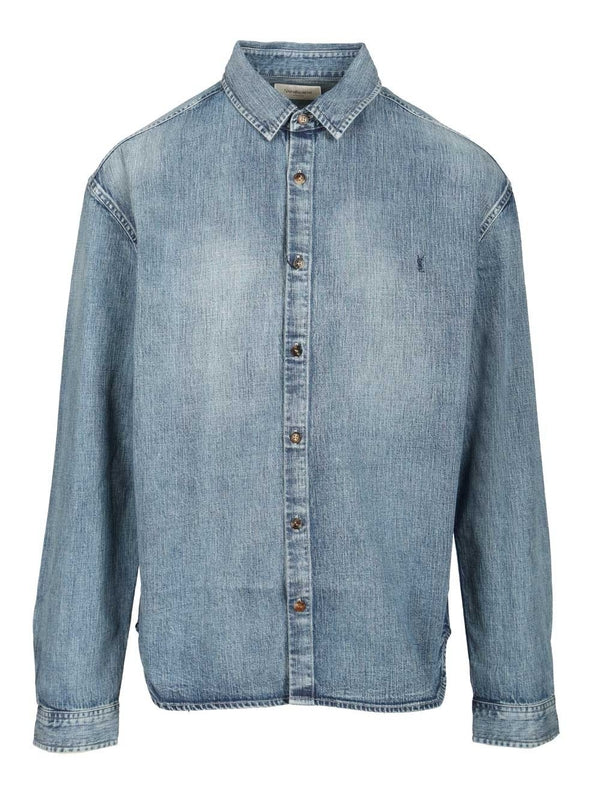 Saint Laurent Blue Shirts