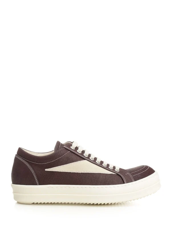 Vintage Burgundy Denim Low top Sneakers