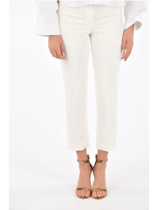 Alexander Mcqueen White Trousers