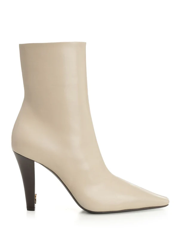 Saint Laurent Beige Ankle Boots