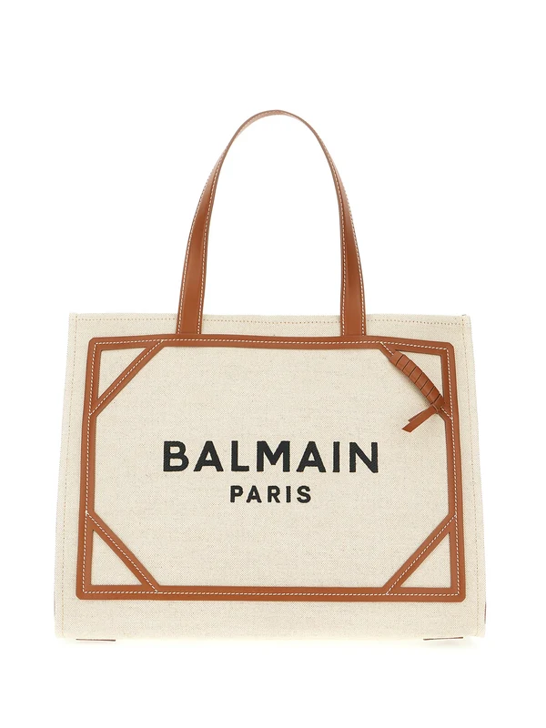 Balmain Ivory Tote Bags