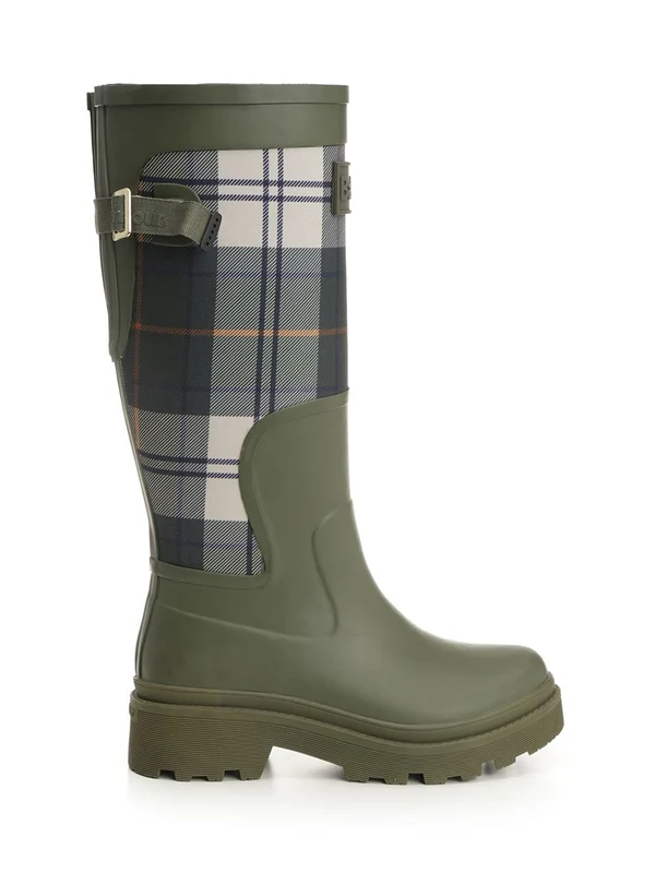 Barbour Green Middle Boots