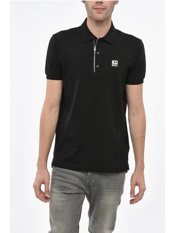 Diesel Black Polo Shirts