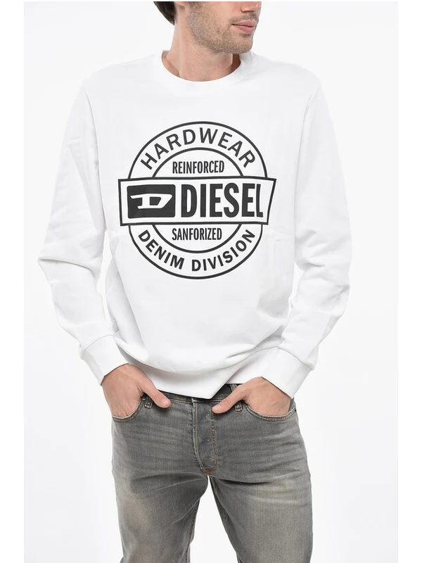 Diesel White Sweatshirts