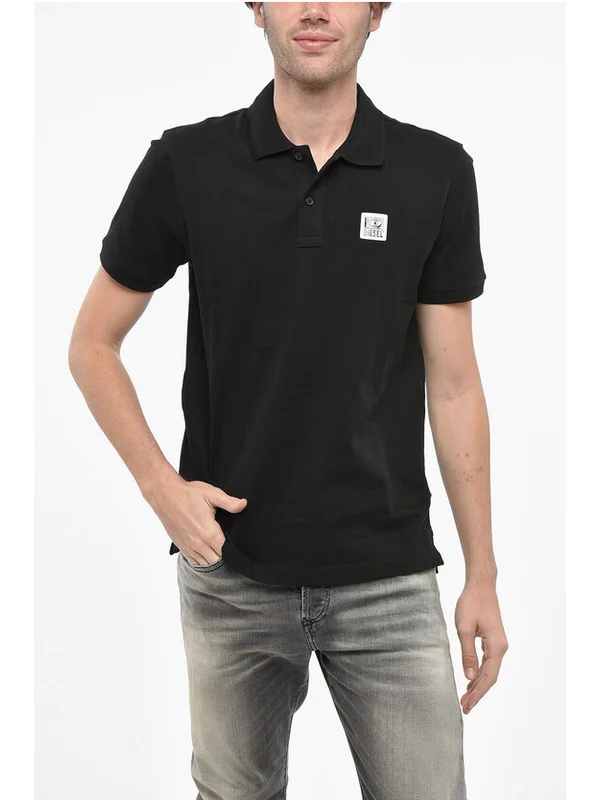 Diesel Black Polo Shirts