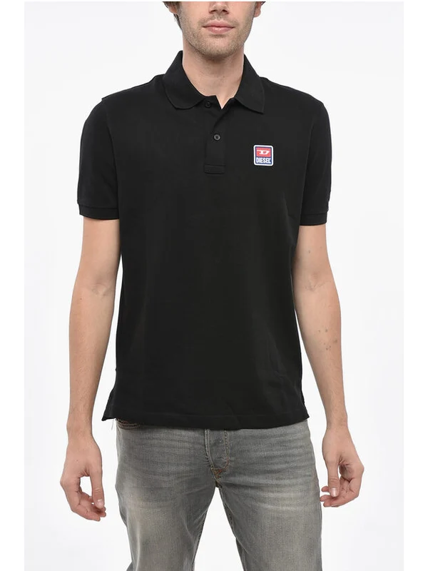 Diesel Black Polo Shirts