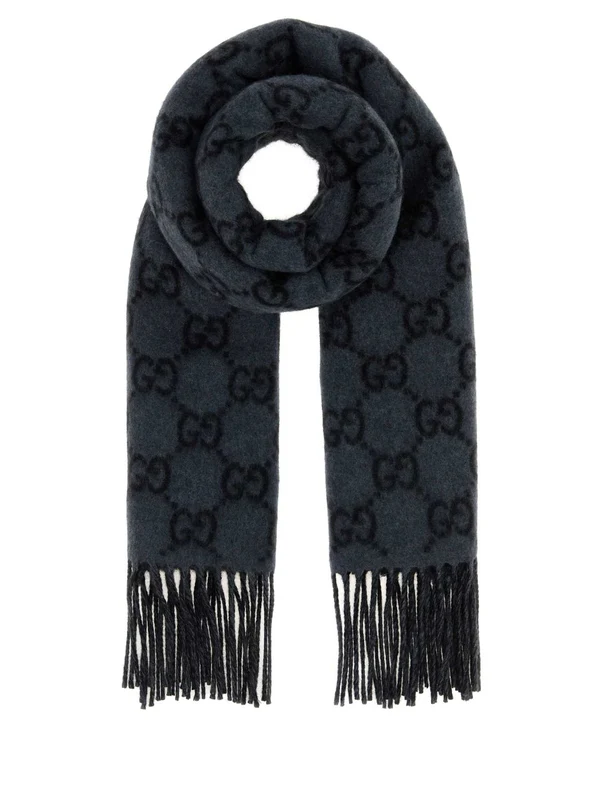 Gucci Grey Wool Mufflers