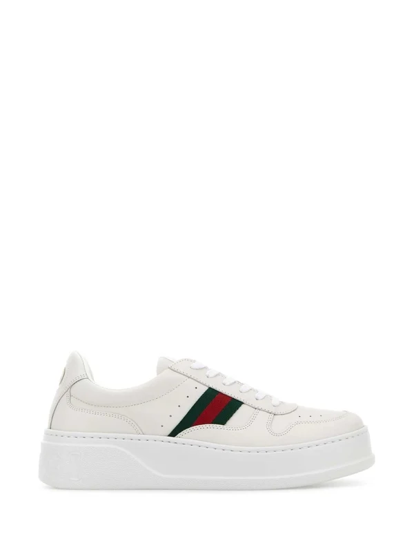Gucci White Low Top Sneakers