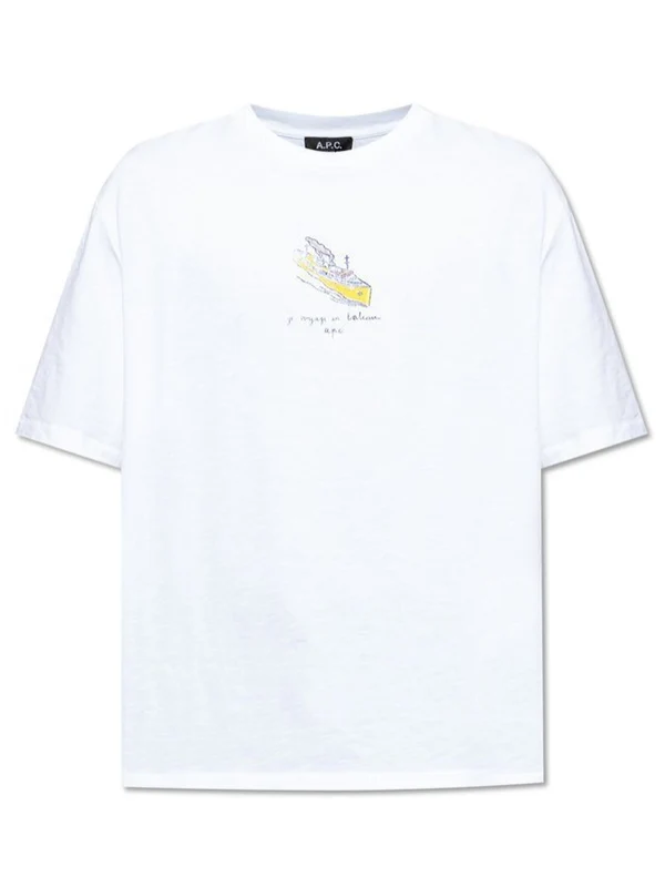 A.P.C. White Half Sleeve