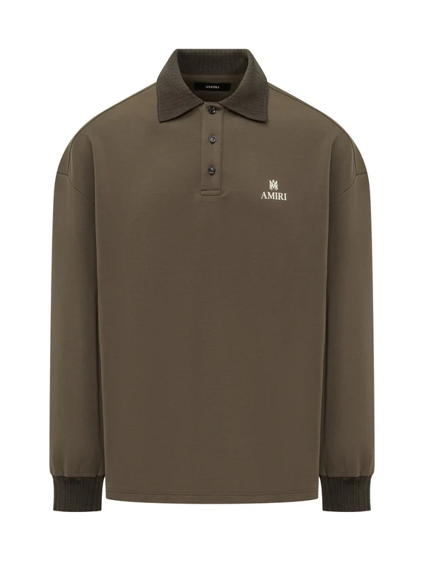 Amiri Brown Polo Shirts