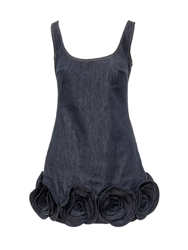 Self-Portrait Navy Mini Dress