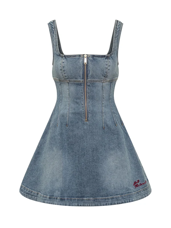 Self-Portrait Blue Mini Dress