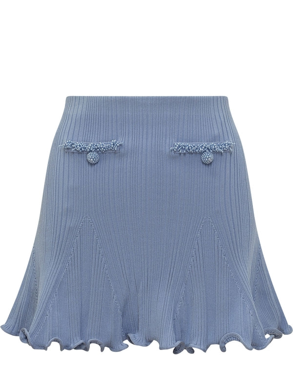 Self-Portrait Blue Skirts