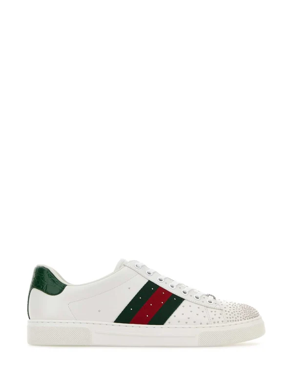 Gucci White Low Top Sneakers