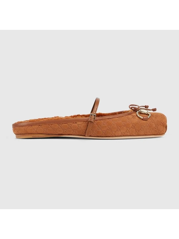 Gucci Brown Flat Shoes