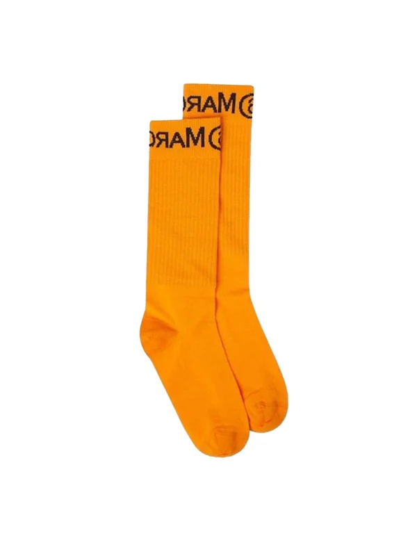Mm6 Maison Margiela Orange Socks