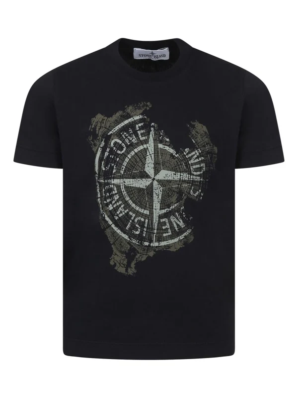 Stone Island Black Half Sleeve
