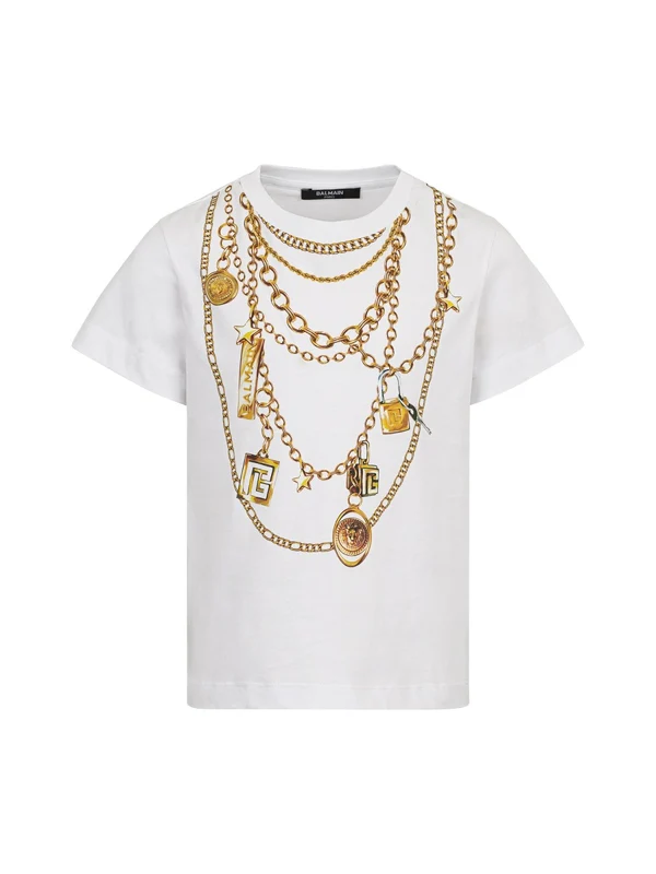 Balmain White Half Sleeve