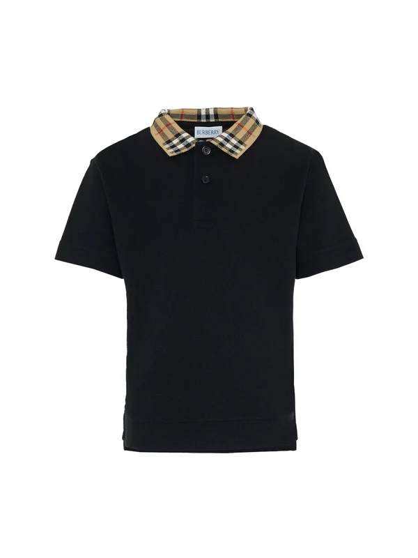 Burberry Black Polo Shirts