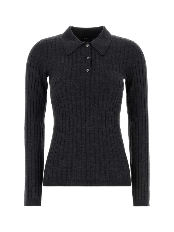 A.P.C. Grey Polo Shirts