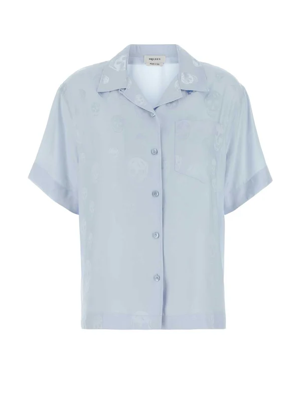 Alexander Mcqueen Blue Shirts & Blouses