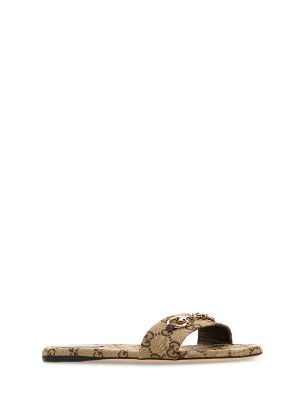 Gucci Beige Slides - Image 2