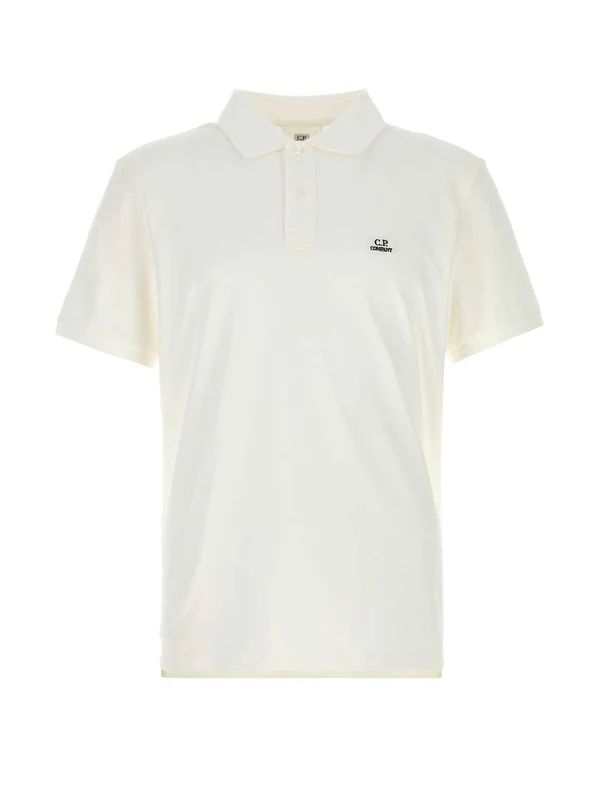 C.P. Company White Polo Shirts