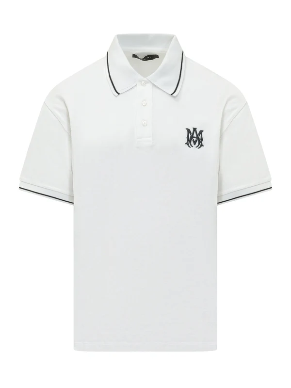 Amiri White Polo Shirts