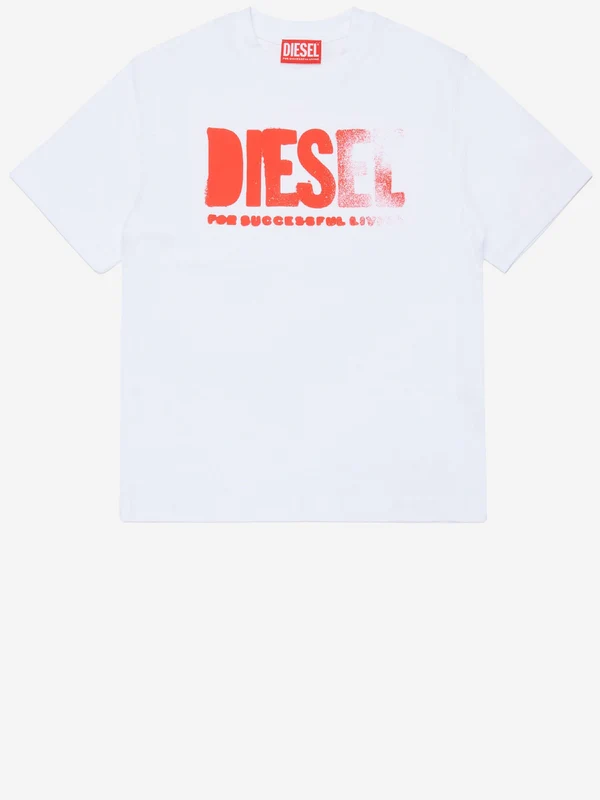 Diesel White Half Sleeve