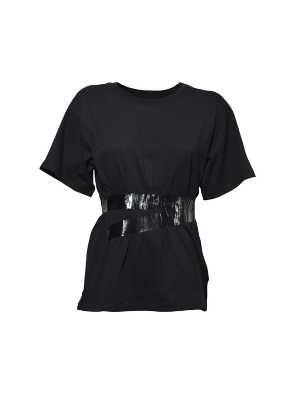 Mm6 Maison Margiela Black Half Sleeve