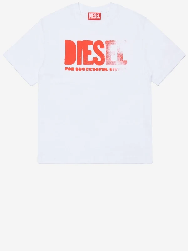 Diesel White Half Sleeve