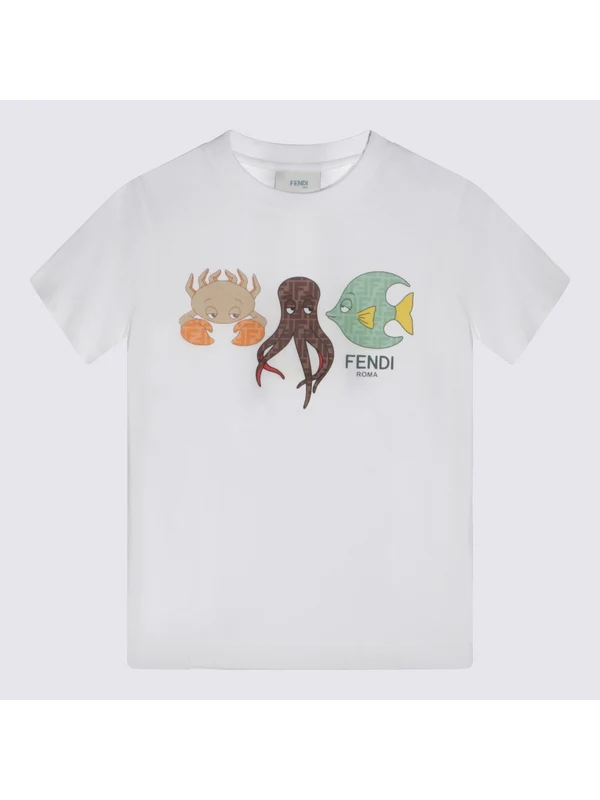 Fendi White Half Sleeve