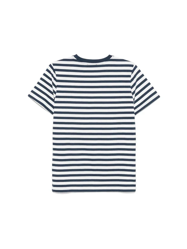 A.P.C. Navy Striped Half Sleeve - Image 2