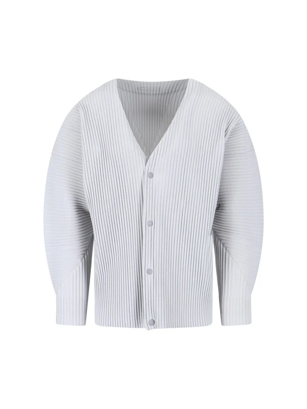 Homme Plisse Issey Miyake Grey Cardigans
