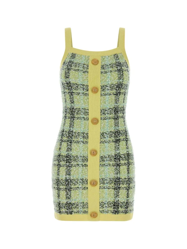 Balmain Yellow Mini Dress