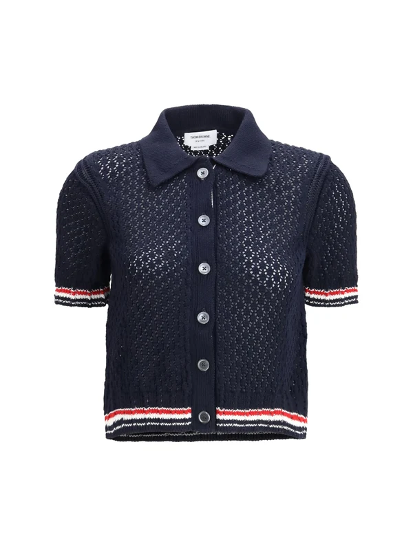 Thom Browne Navy Cardigans