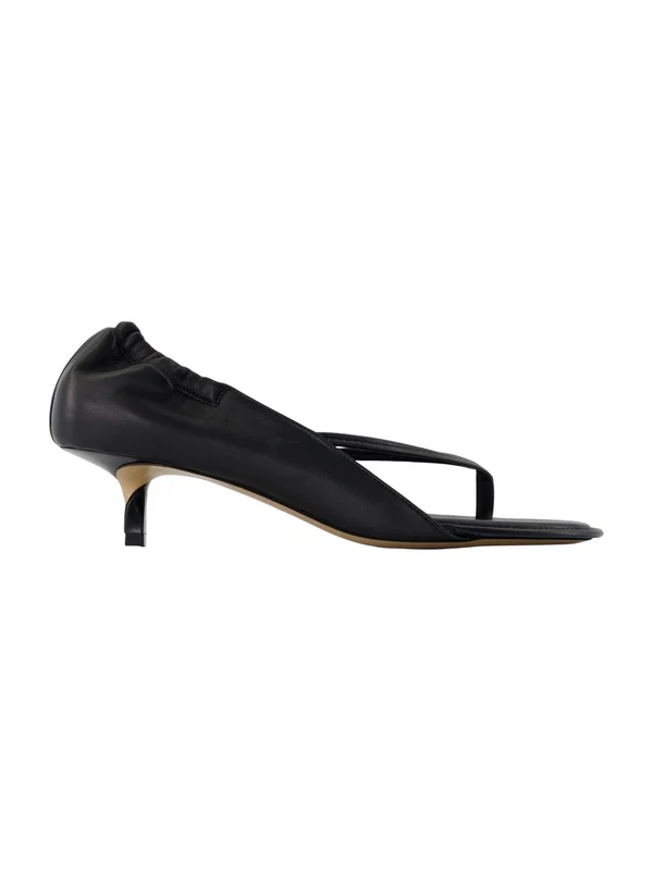 Jacquemus Black Sandal Heels