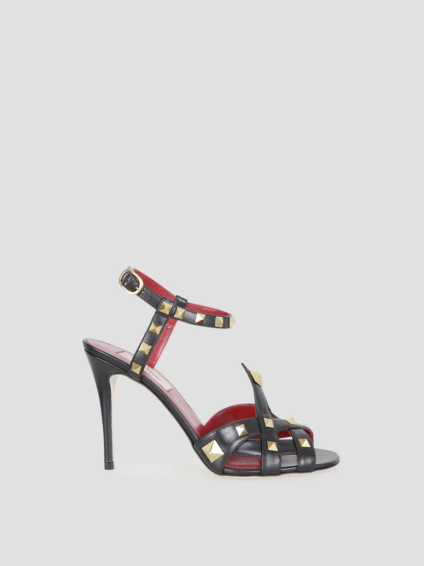 Valentino Black Sandal Heels