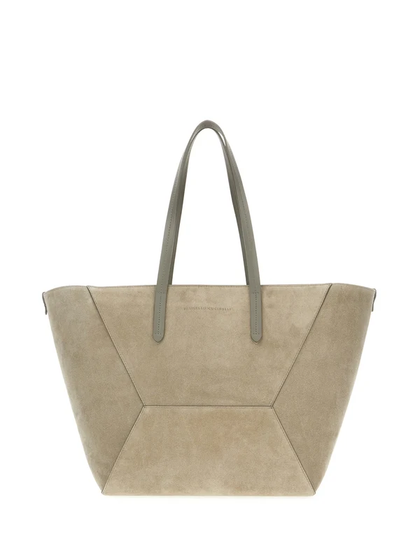 Brunello Cucinelli Beige Tote Bags