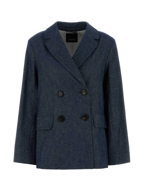 S Max Mara Navy Tailored Jackets